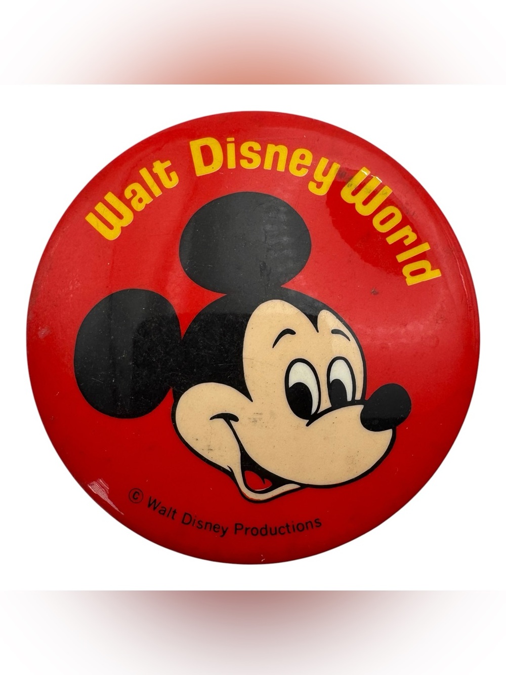 Vintage 1980s Walt Disney World Mickey Mouse‎ Pinback Button